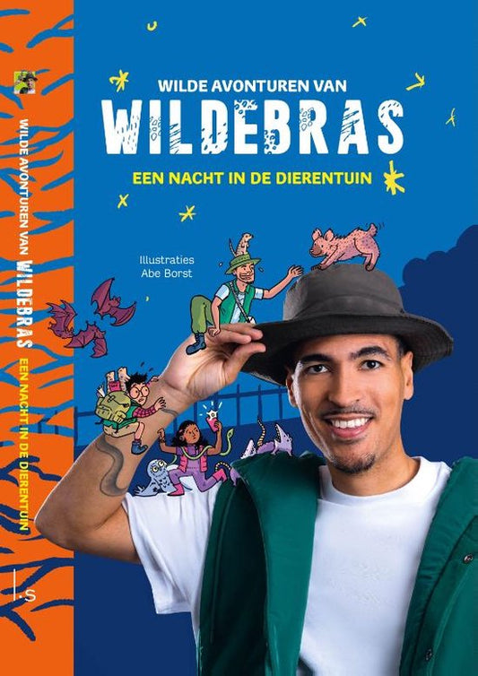 Kaft van Wilde avonturen van Wildebras 1 - Een nacht in de dierentuin