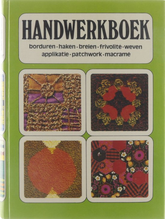 Kaft van Handwerkboek borduren, haken, breien ...