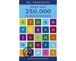 Kaft van Meer dan 250.000 puzzelwoorden