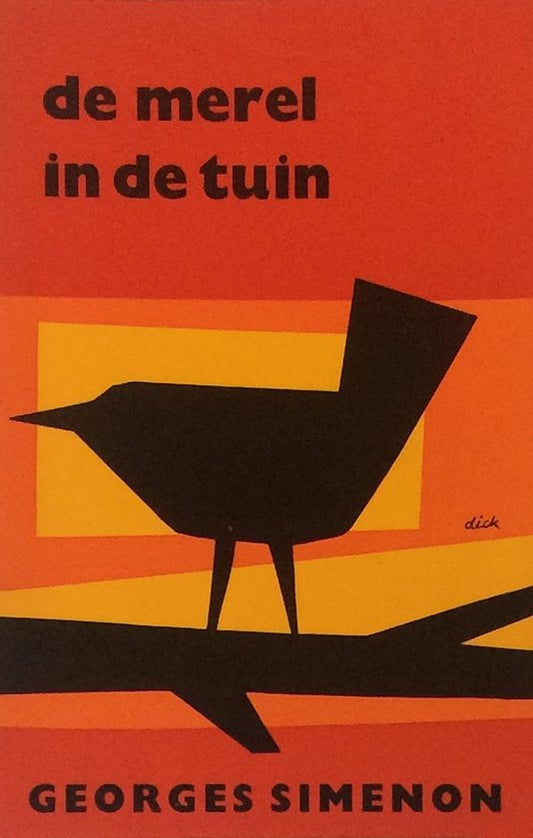 Kaft van De merel in de tuin