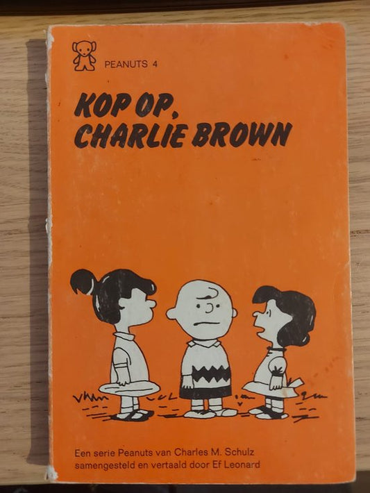 Kaft van Kop op charlie brown