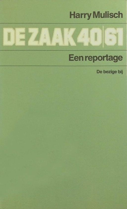 Kaft van De zaak 4061