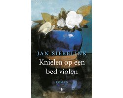 Kaft van Knielen Op Een Bed Violen