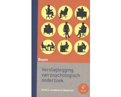 Kaft van Verslaglegging van psychologisch onderzoek