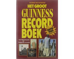 Kaft van Het groot guinness record boek 1984 met Nederlandse en Belgische records