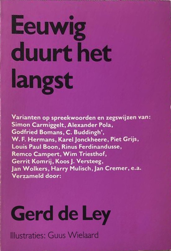 Kaft van Eeuwig duurt het langst