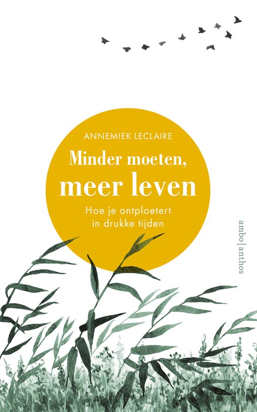 Kaft van Minder moeten, meer leven