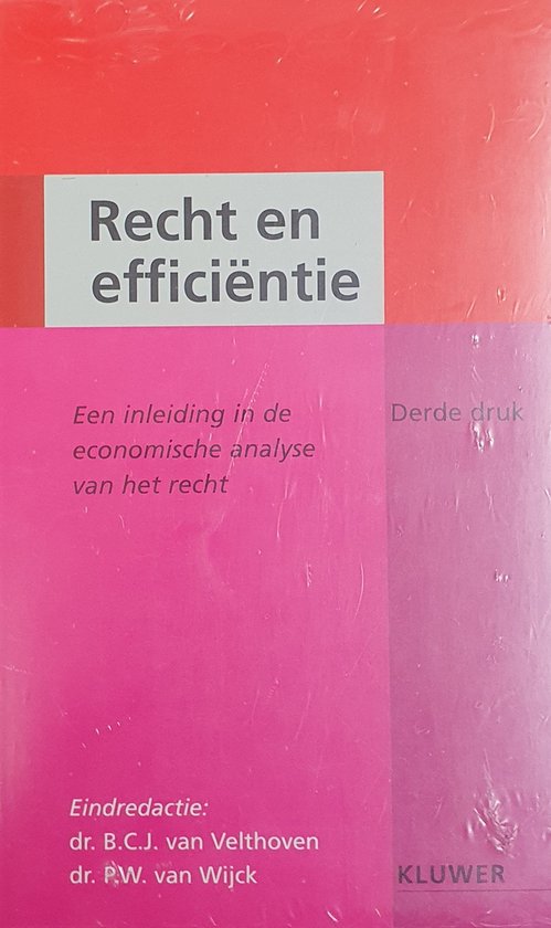 Kaft van Recht en efficientie