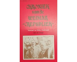 Kaft van Kroniek van de weimar-republiek