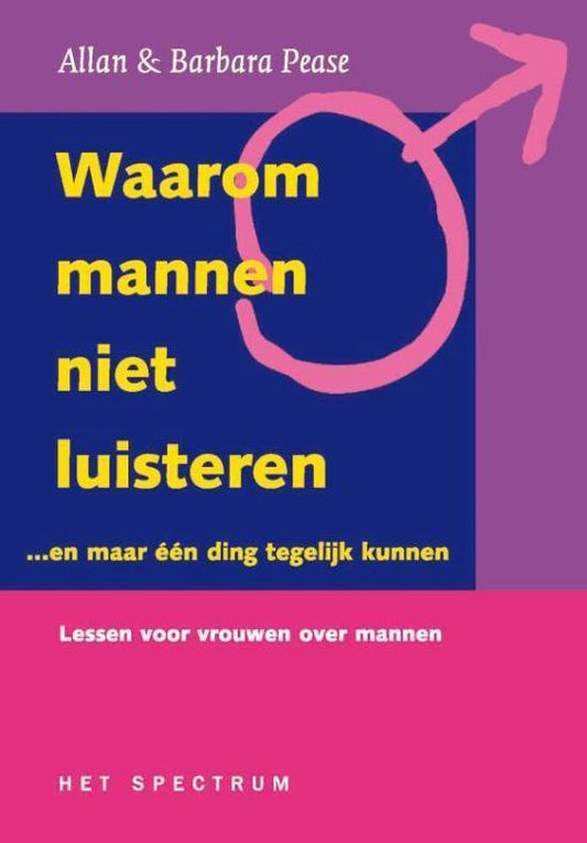 Kaft van Waarom mannen niet luisteren ...en maar een ding tegelijk kunnen