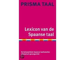 Kaft van Lexicon Van De Spaanse Taal