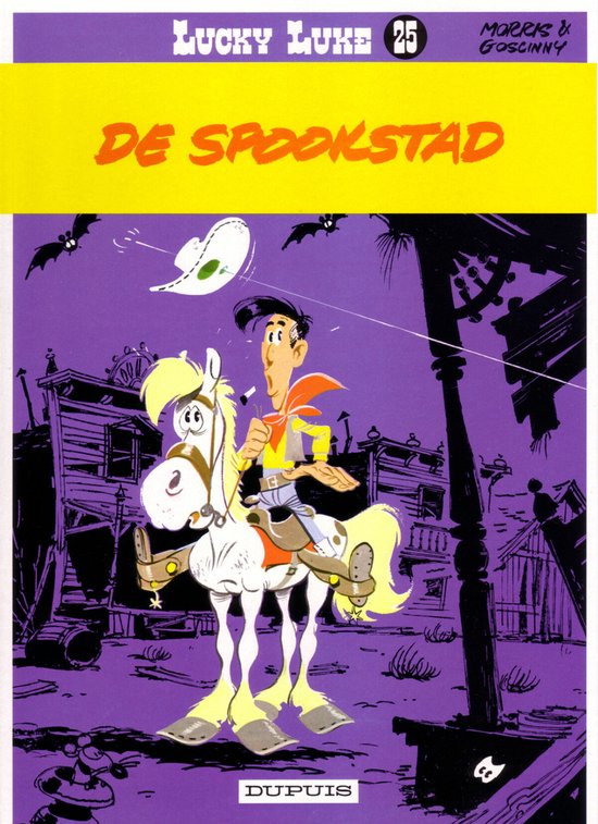 Kaft van Lucky luke 25. de spookstad