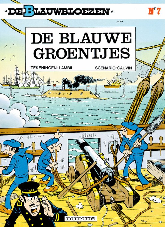 Kaft van De Blauwbloezen 7 - Blauwe groentjes