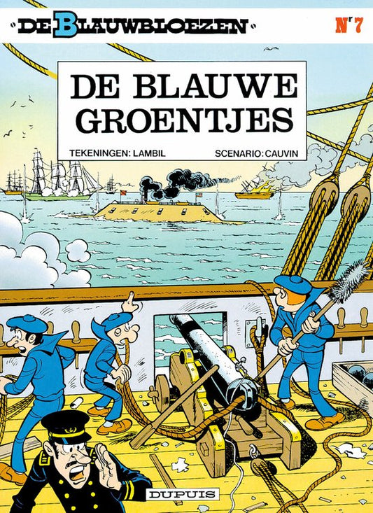 Kaft van De Blauwbloezen 7 - Blauwe groentjes