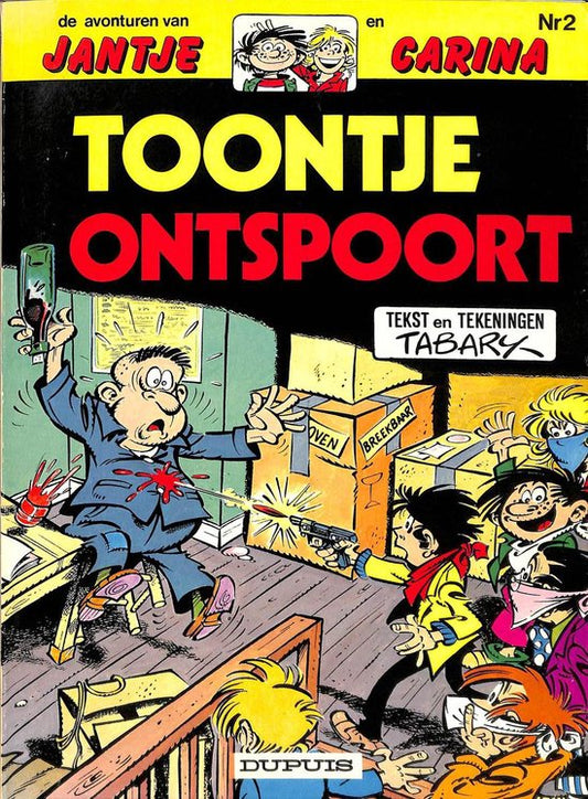 Kaft van Jantje en Carina: Toontje ontspoort