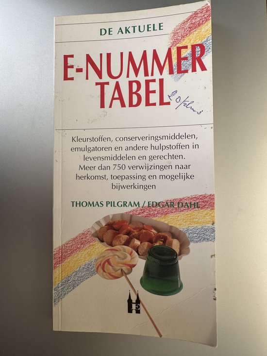 Kaft van AKTUELE E-NUMMER TABEL
