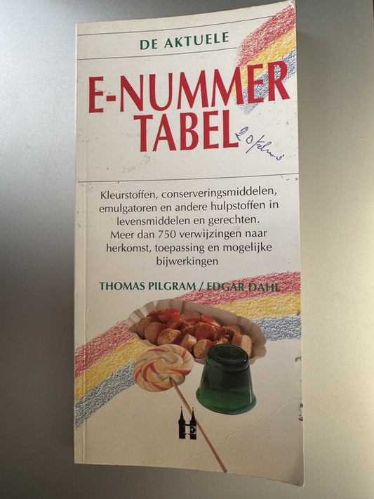 Kaft van AKTUELE E-NUMMER TABEL