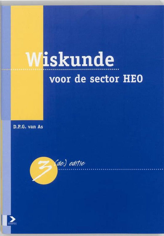 Kaft van Wiskunde Voor De Sector Heo 3E Dr