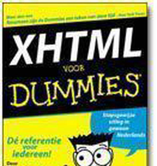 Kaft van XHTML voor Dummies