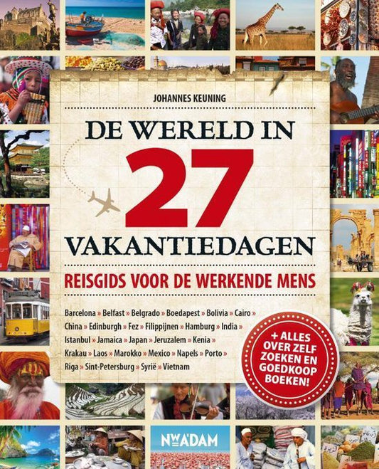 Kaft van De wereld in 27 vakantiedagen