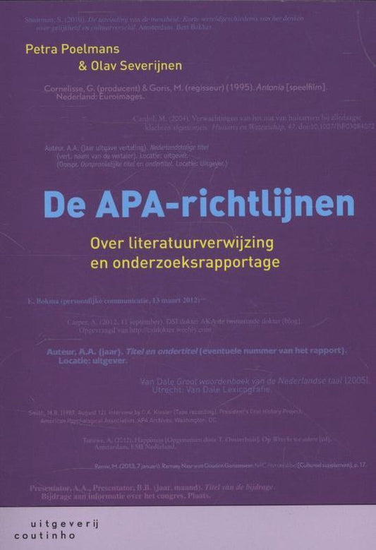 Kaft van De APA-richtlijnen