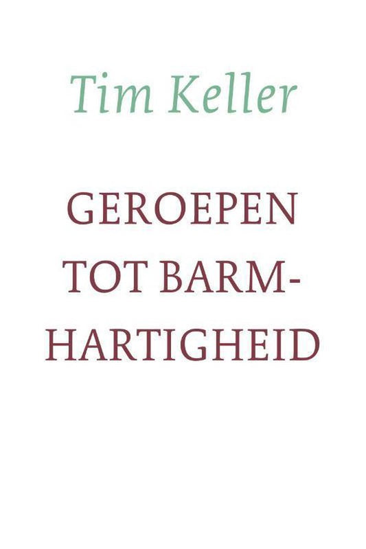 Kaft van Geroepen tot barmhartigheid