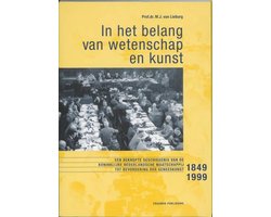 Kaft van In het belang van wetenschap en kunst