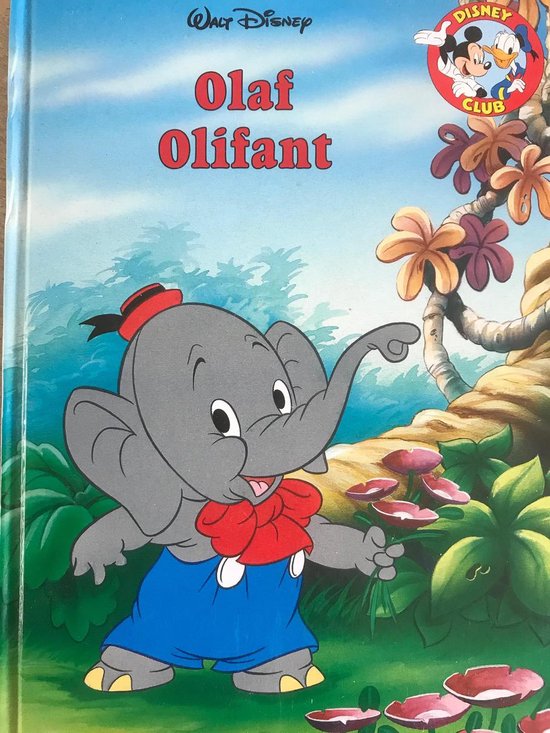 Kaft van Olaf Olifant Disney club voorleesboek met luister cd