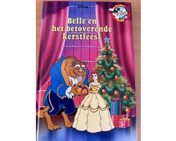 Kaft van Belle en het betoverende kerstfeest Disney voorleesboek