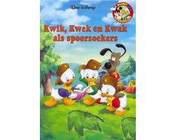 Kaft van Kwik, kwek en kwak als spoorzoekers