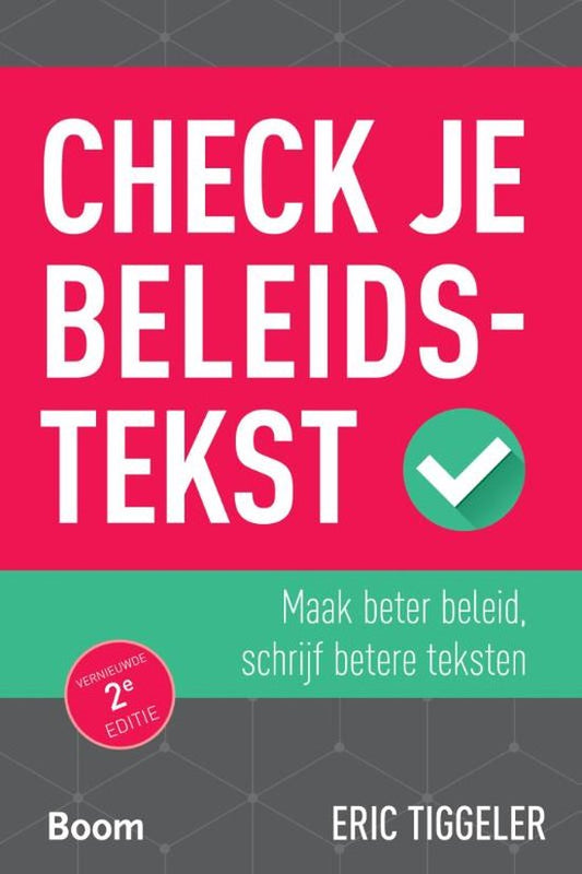 Kaft van Check je beleidstekst