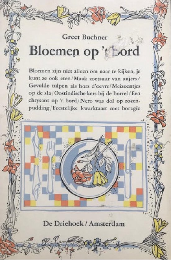 Kaft van Bloemen op 't bord