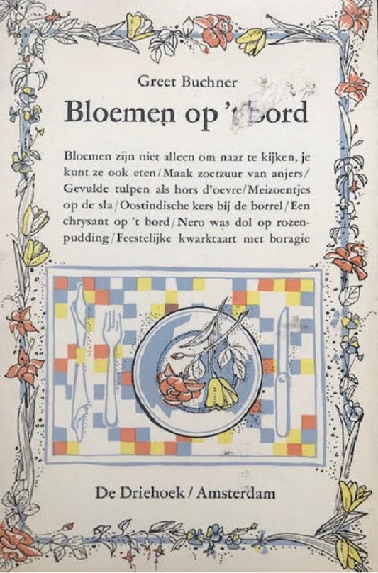 Kaft van Bloemen op 't bord
