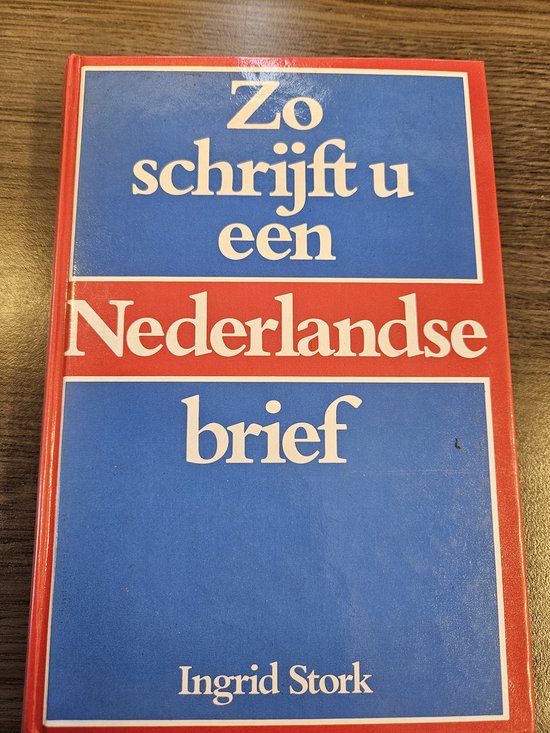Kaft van Zo schrijft u een Nederlandse brief