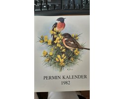Kaft van Permin borduurkalender. vogels