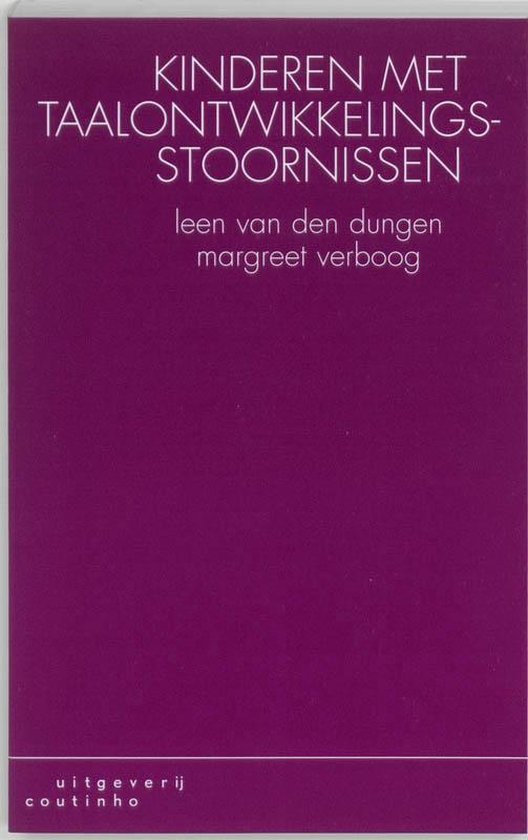 Kaft van Kinderen met taalontwikkelingsstoornissen