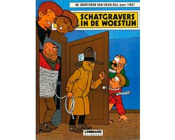 Kaft van De avonturen van Chick Bill door Tibet no 25: Schatgravers in de woestijn