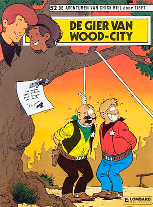 Kaft van De avonturen van Chick Bill no 52: De gier van Wood-City