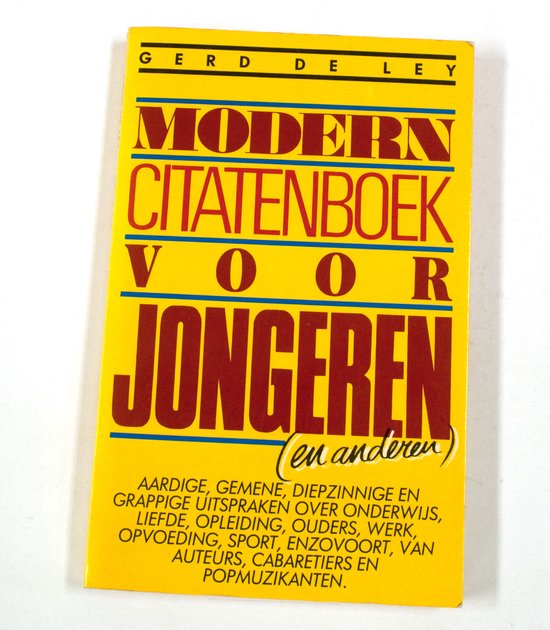 Kaft van Modern citatenboek voor jongeren