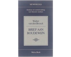 Kaft van Walter van den Broeck, Brief aan Boudewijn