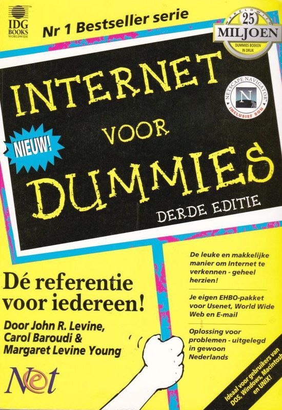 Kaft van Internet voor dummies 3e editie