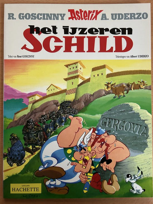 Kaft van Asterix 11: Asterix en het ijzeren schild