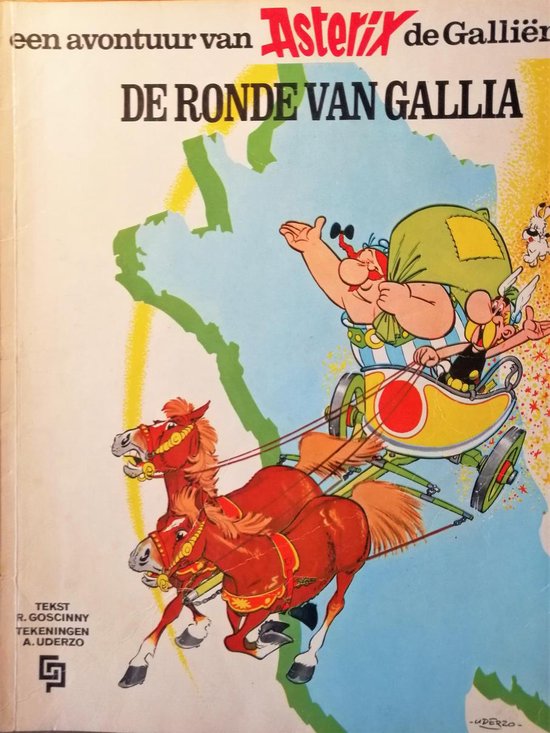 Kaft van Asterix 5: De ronde van Gallia
