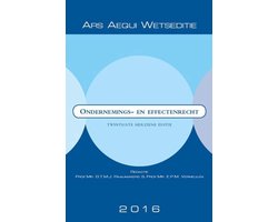 Kaft van Ars Aequi Wetseditie - Ondernemings- en effectenrecht 2016