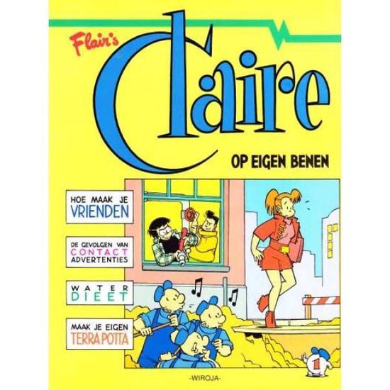 Kaft van Claire 01. op eigen benen
