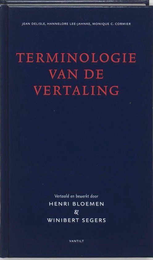 Kaft van Terminologie Van De Vertaling