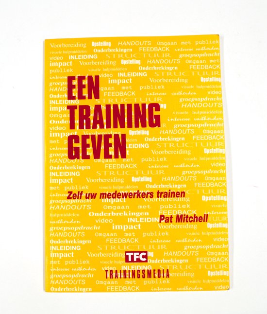 Kaft van Training geven