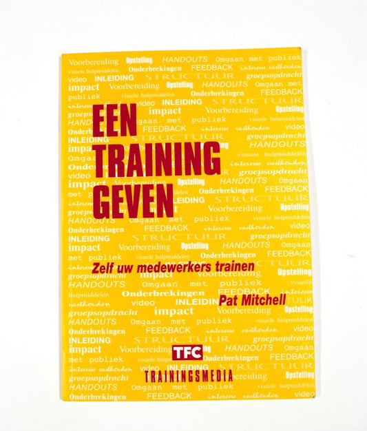 Kaft van Training geven