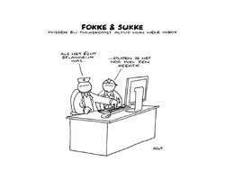 Kaft van Fokke & Sukke 1 - Fokke en Sukke aan het werk