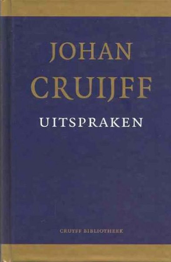 Kaft van Johan Cruijff uitspraken